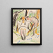 Fränzi in the Hammock - Ernst Ludwig Kirchner — framed artwork on a wall