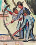 Ouvriers de la voie ferrée ouvriers routiers - Ernst Ludwig Kirchner — artwork view