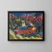 House on the Crest - Ernst Ludwig Kirchner — framed artwork on a wall