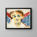 Tête de femme - Ernst Ludwig Kirchner — framed artwork on a wall