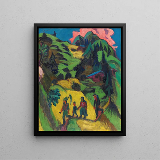 The Return of Heuer - Ernst Ludwig Kirchner — framed artwork on a wall