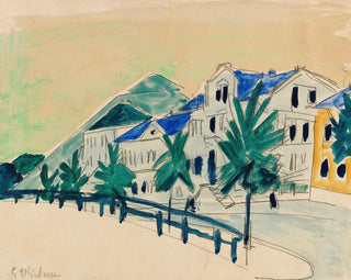 House with Driveway - Ernst Ludwig Kirchner — artwork view