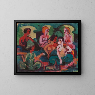 in the Princesses' Palace - Ernst Ludwig Kirchner — framed artwork on a wall
