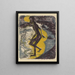 Hans Gewecke marchant dans la mer - Ernst Ludwig Kirchner — framed artwork on a wall