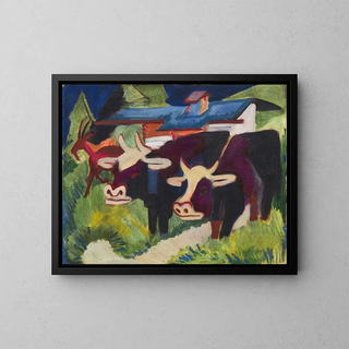 Khe sur l'alpage - Ernst Ludwig Kirchner — framed artwork on a wall