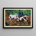The house in spring (Case conflict) - Ernst Ludwig Kirchner — framed artwork on a wall