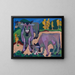 Khe en automne - Ernst Ludwig Kirchner — framed artwork on a wall
