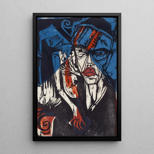 Tourments de l'amour - Ernst Ludwig Kirchner — framed artwork on a wall