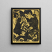 Boy with a Cat - Ernst Ludwig Kirchner — framed artwork on a wall