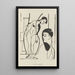 Artist and Model - Ernst Ludwig Kirchner — framed artwork on a wall