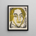 Head Mary Wigmann - Ernst Ludwig Kirchner — framed artwork on a wall