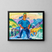 Cow and Driver - Ernst Ludwig Kirchner — framed artwork on a wall