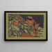 Herd of cows with a shepherd - Ernst Ludwig Kirchner — framed artwork on a wall