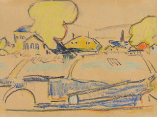 Landscape near Dresden - Ernst Ludwig Kirchner — artwork view