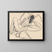 Acte féminin couché - Ernst Ludwig Kirchner — framed artwork on a wall