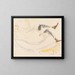 Girl lying down - Ernst Ludwig Kirchner — framed artwork on a wall