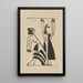 Masked Dance Painting - Ernst Ludwig Kirchner — framed artwork on a wall