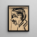 Portrait Painting - Ernst Ludwig Kirchner — framed artwork on a wall