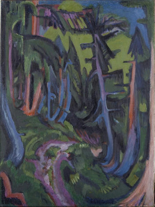 Mountain Forest Path - Ernst Ludwig Kirchner — artwork view