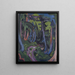 Mountain Forest Path - Ernst Ludwig Kirchner — framed artwork on a wall