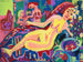 Nude girl on a sofa - Ernst Ludwig Kirchner — artwork view