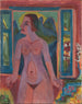 Nude Woman at the Window - Ernst Ludwig Kirchner — artwork view