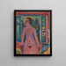 Nude Woman at the Window - Ernst Ludwig Kirchner — framed artwork on a wall