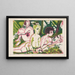 Nude Women with a Child in the Forest - Ernst Ludwig Kirchner — framed artwork on a wall