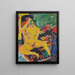 Nude at the studio - Ernst Ludwig Kirchner — framed artwork on a wall