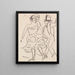 Couple dansant - Ernst Ludwig Kirchner — framed artwork on a wall