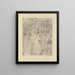 Couple walking in the garden - Ernst Ludwig Kirchner — framed artwork on a wall