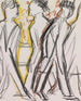 Les passants dans la rue - Ernst Ludwig Kirchner — artwork view