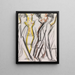 Les passants dans la rue - Ernst Ludwig Kirchner — framed artwork on a wall