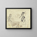 People on the chaise longue - Ernst Ludwig Kirchner — framed artwork on a wall
