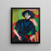 Portrait of Gerti - Ernst Ludwig Kirchner — framed artwork on a wall
