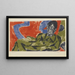 Portrait of Otto Mueller - Ernst Ludwig Kirchner — framed artwork on a wall