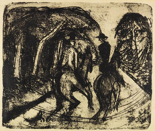 Cavalier dans le Grunewald - Ernst Ludwig Kirchner — artwork view