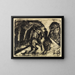 Cavalier dans le Grunewald - Ernst Ludwig Kirchner — framed artwork on a wall
