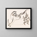Cavalier devant un cheval renversé - Ernst Ludwig Kirchner — framed artwork on a wall