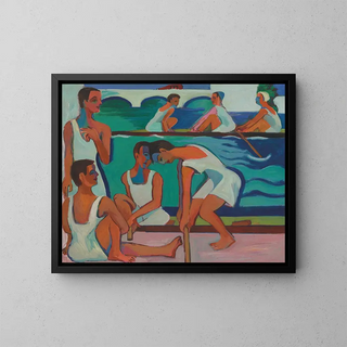 Rameur - Ernst Ludwig Kirchner — framed artwork on a wall