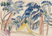 Dunes of sand under the trees - Ernst Ludwig Kirchner — artwork view