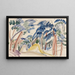 Dunes of sand under the trees - Ernst Ludwig Kirchner — framed artwork on a wall