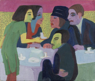 Scene in a Café - Ernst Ludwig Kirchner — artwork view