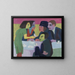 Scene in a Café - Ernst Ludwig Kirchner — framed artwork on a wall