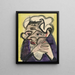 Farm Woman Painting Schweizer Bäuerin - Ernst Ludwig Kirchner — framed artwork on a wall