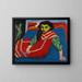 Girl sitting - Ernst Ludwig Kirchner — framed artwork on a wall