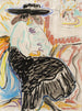 a seated woman in the studio - Ernst Ludwig Kirchner — artwork view
