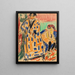 Self-portrait with model - Ernst Ludwig Kirchner — framed artwork on a wall