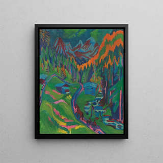 Sertigweg en été - Ernst Ludwig Kirchner — framed artwork on a wall