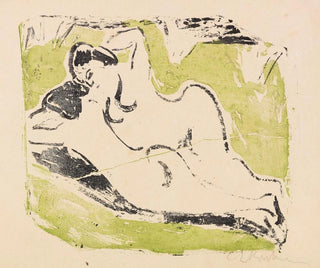 Sunbathing Painting - Ernst Ludwig Kirchner — artwork view